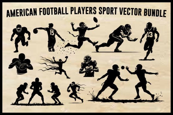 American Football Players Vector Bundle Review