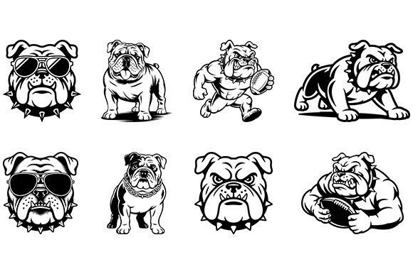 Bulldog SVG Bundle: Crafts & Graphics for Digital Sellers