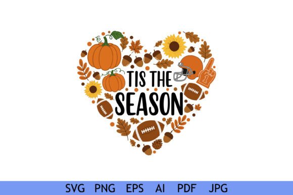 Fall Football Pumpkin Heart Design Review