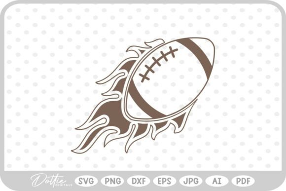 Flaming Football Big Game SVG PNG DXF – A Designer’s Review for Real Client Projects