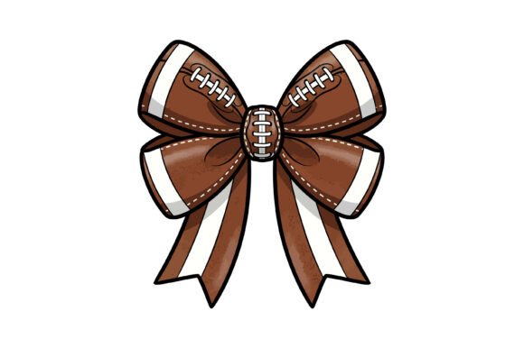 Football Bow Cheer Spirit Design for Crafts & Graphics Sellers
