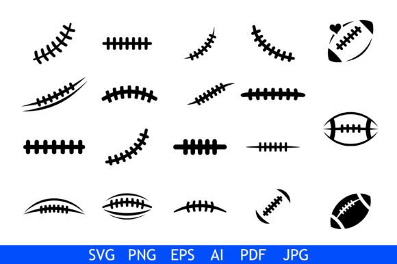 Football Lace Stitch Vector Set: A Crafts & Graphics Designer’s Review for Real Content Publishing