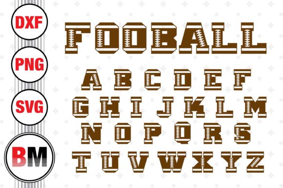 Football Letters: A Bold Craft Graphics Choice for Dynamic Design Projects