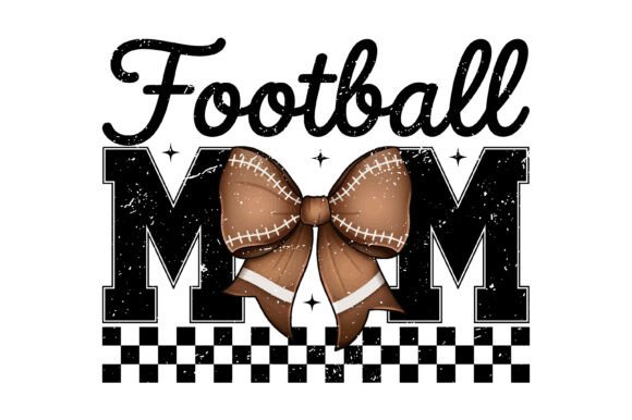 Football Mom Bow Design – A Versatile Graphic for Crafts & Handmade Businesses