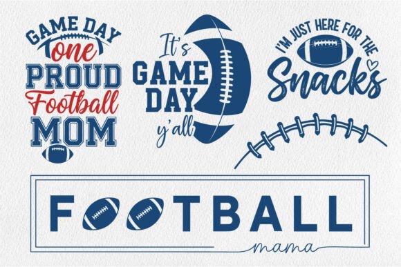 Football Mom Game Day SVG Bundle: Stylish Graphics for Crafts & Content Publishing