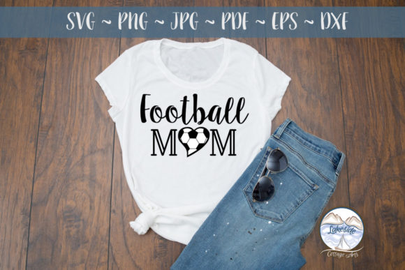 Football Mom Graphics for Crafts and Design Projects