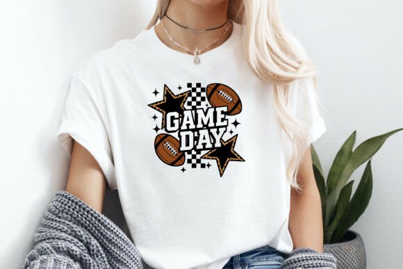 Game Day Football Stars Shirt: A Versatile Graphic for Crafts & Cricut Projects