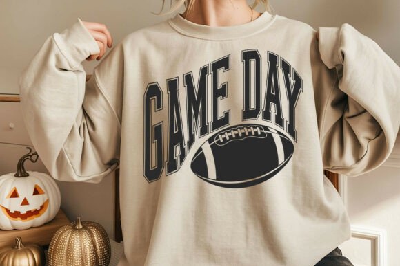 Game Day Football SVG: A Dynamic Graphic for Crafts & Seasonal Design Projects