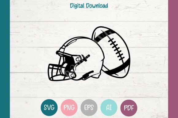 Game Day SVG Football Helmet Ball PNG: A Dynamic Graphic for Craft & Content Creators