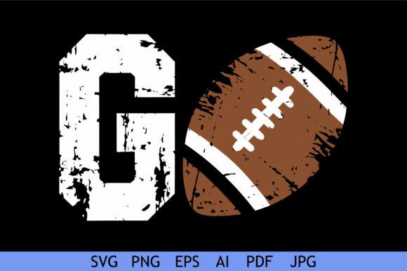 Grungy Football Design for Crafts & Graphics Sellers