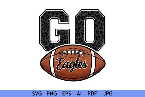 h1Go Eagles Leopard Football Design: A Bold Graphic for Crafts & Sports-Themed Projects/h1