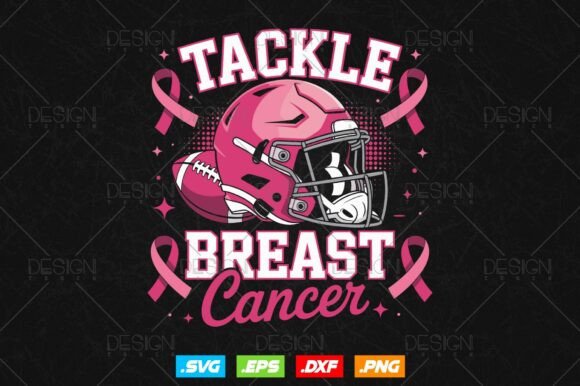 h1Tackle Breast Cancer Football Helmet SVG – Graphics for Impactful Crafts & Branding/h1