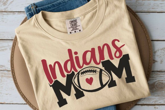 Indians Football Mom SVG: A Crafty Graphic Design Asset for Bloggers and Publishers
