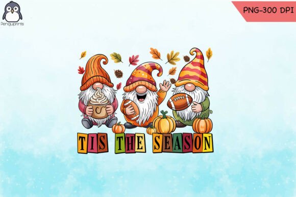 Tis the Season Football Autumn Vibes PNG: Graphics & Crafts